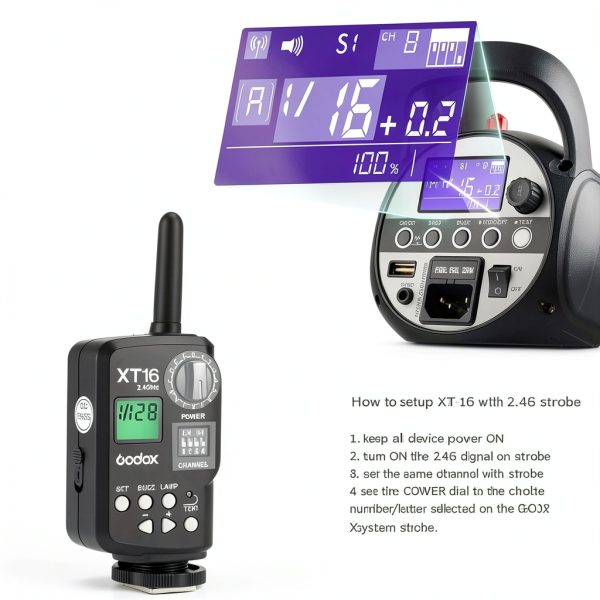 GODOX XT-16 Flash Transmitter 2.4GHz Wireless Control-5