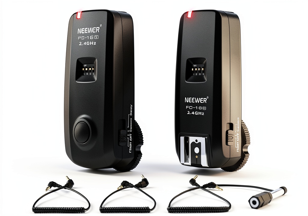 Neewer wireless remote triggers in use