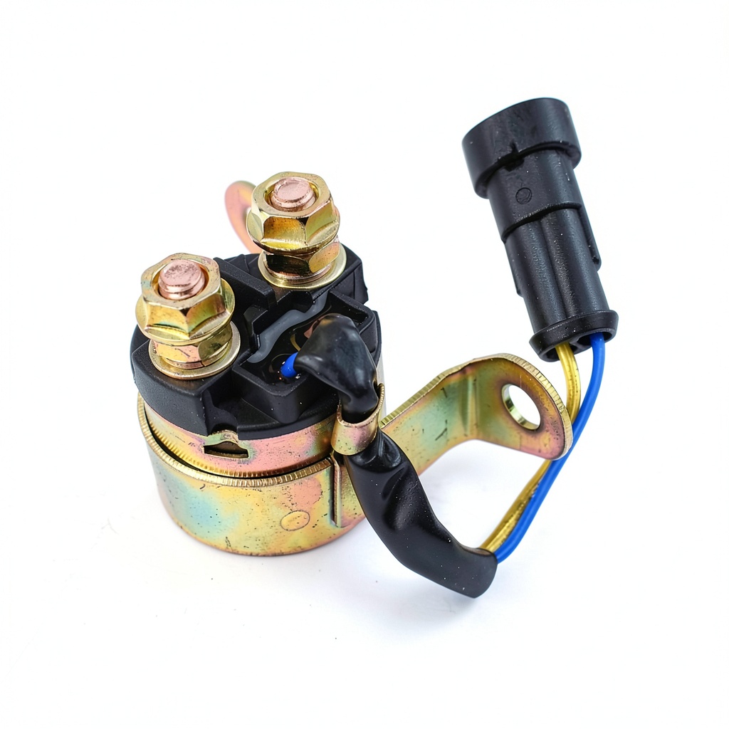Woclon starter relay installed in a Ranger engine bay