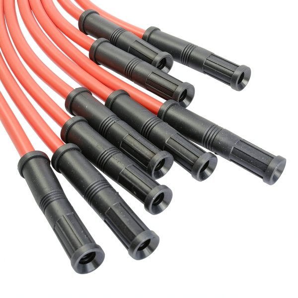 JDMSPEED 10.5mm Racing Spark Plug Wires Straight Boot Set-7