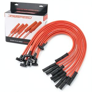JDMSPEED 10.5mm Racing Spark Plug Wires Straight Boot Set-0