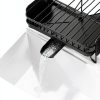 Large Dish Drying Rack SNTD Expandable Steel Black 19 to 29 in-3