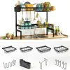 2 Tiers 4 Baskets Sink Dish Rack ARSTPEOE Metal Adjustable Organizer-1