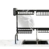 2 Tiers 4 Baskets Sink Dish Rack ARSTPEOE Metal Adjustable Organizer-5