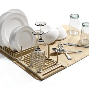 Umbra UDry Peg Drying Rack Adjustable Linen Dish Rack with Custom Pegs-0