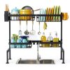 2 Tiers 4 Baskets Sink Dish Rack ARSTPEOE Metal Adjustable Organizer-2
