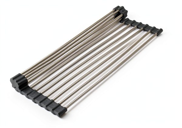 Roll up Dish Drying Rack Ahyuan Stainless Steel Black 17.8x11.8-6