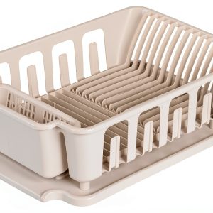 Sterilite Large Sink Dish Rack Set White 18 x 13.75 x 5.5-0