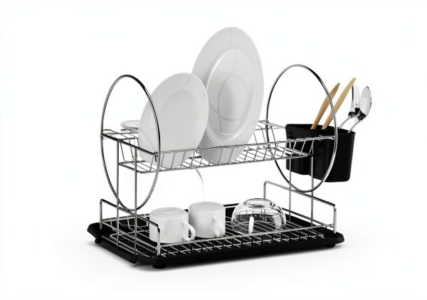 Dish Drain Board Neat-O Universal Polypropylene Flat Black Small Size-3