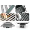 Triangular Dish Drying Rack COOL-ANGLE Aluminum Matte Gray 16x9.5in-1