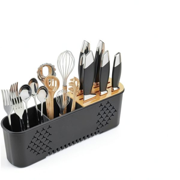 Large Dish Drying Rack SNTD Expandable Steel Black 19 to 29 in-6