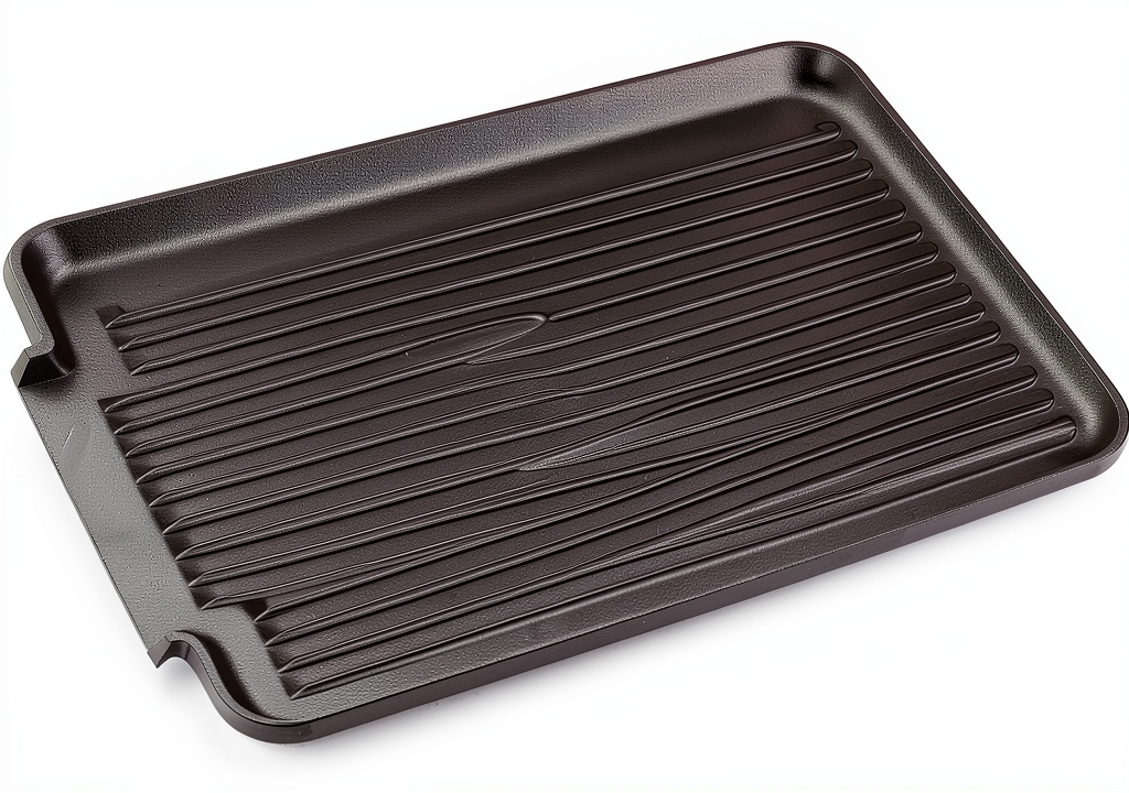 Installing Neat-O flat dish drain board on a small kitchen countertop with a dish rack