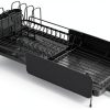 Large Dish Drying Rack SNTD Expandable Steel Black 19 to 29 in-8